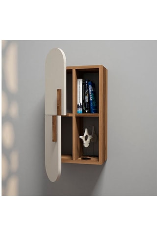 Etagère murale 2 niveaux Rose - 35 x 60 x 22 cm