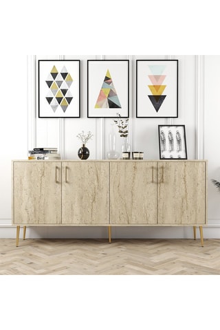 Console 4 portes - 180 x 35 x 78 cm