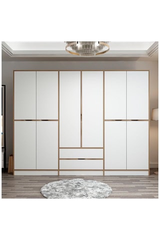 Armoire 10 portes - 277 x 208 x 52 cm