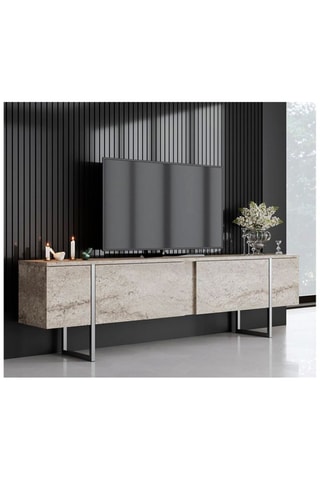 Meuble TV 2 abattants - 180 x 50 x 30 cm