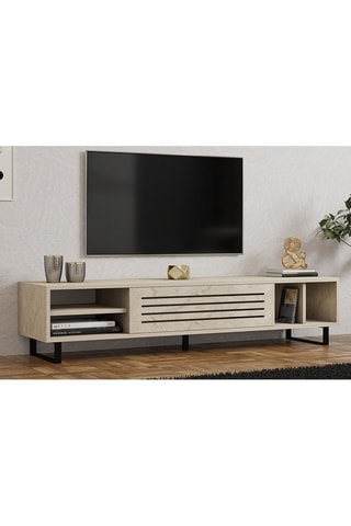 Meuble TV abattant Safir - 160 x 35 x 40 cm