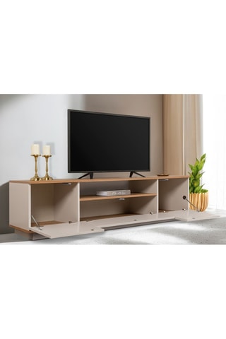 Meuble TV 3 abattants Veramont  - 180 x 44,6 x 44,5 cm