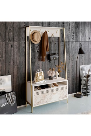 Meuble d'entrée Devin - 94 x 180 x 25,3 cm