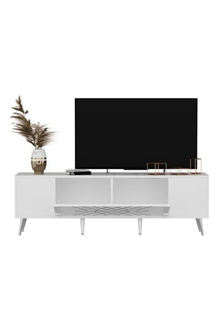 Meuble TV 1 abattant Detas - 150 x 48,2 x 35 cm