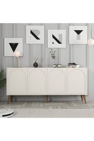 Buffet 4 portes Lyon 81 - 180 x 81 x 35 cm