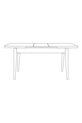Table extensible Vina - 130/165 x 75 x 80 cm