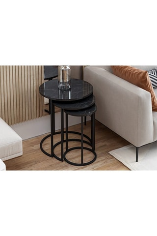 3 tables gigognes - 50 x 58 x 50 / 40 x 52 x 40 / 30 x 48 x 30 cm