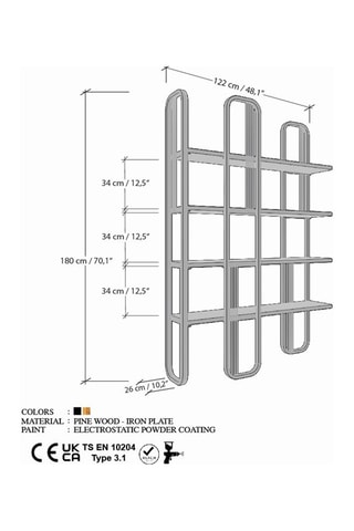 Bibliothèque - Noir et marron