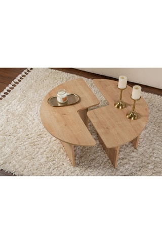 Table basse Moira - Imitation bois