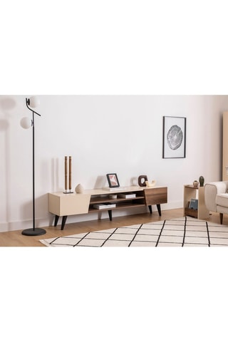 Meuble TV 2 abattants Clark - 180 x 37 x 45 cm