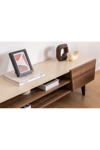 Meuble TV 2 abattants Clark - 180 x 37 x 45 cm