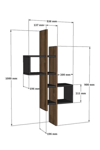 Étagère - 108 x 53,8 x 19,6 cm