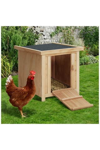Gallinero nido de madera con techo abatible - 1 gallina