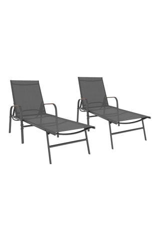 2 chaises longues reclinables Ozéa