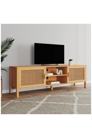 Mueble de TV de 2 puertas Eve - 160 x 50 x 40 cm