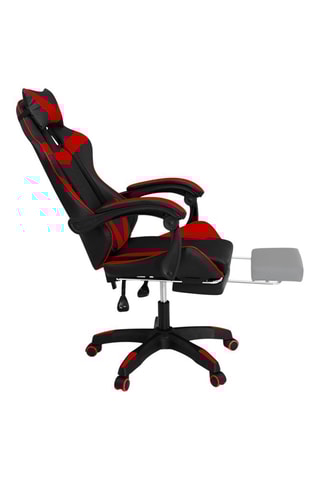 Silla con ruedas - Negro y rojo