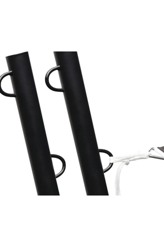 2 postes exteriores para toldo - Negro