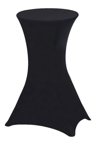 2 mesas altas plegables con funda - Negro y gris