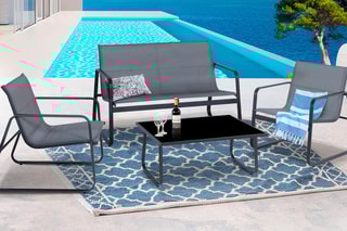 Salón de jardín - 4 plazas