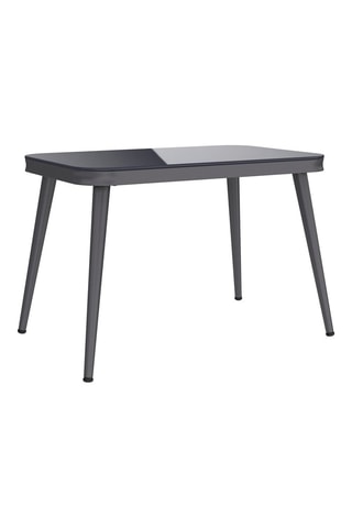 Salón de jardín Florida de 4 plazas con cojines de acero y polirratán 