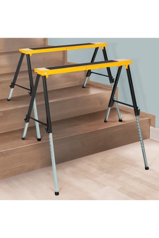 2 caballetes telescópicos