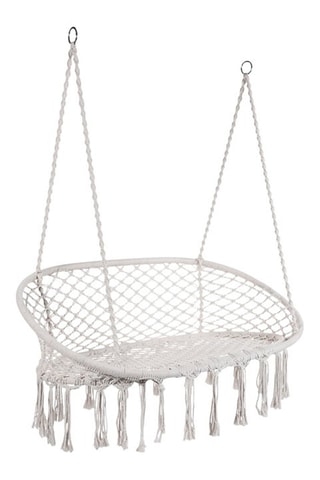 Banco 2 plazas de macramé para colgar