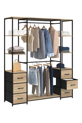 Vestidor de 6 cajones Iris - 167 x 140 x 40 cm