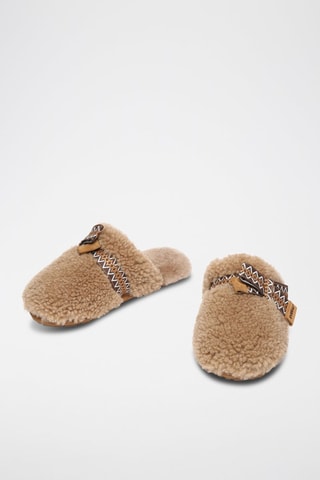 Sabots fourrés en peau de mouton Moorhen  - Marron