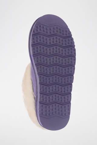 Pantoufles fourrées en nubuck Ibis  - Violet