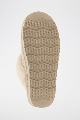 Pantoufles fourrées en nubuck Raven  - Beige