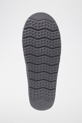 Pantoufles fourrées en nubuck Lark  - Gris