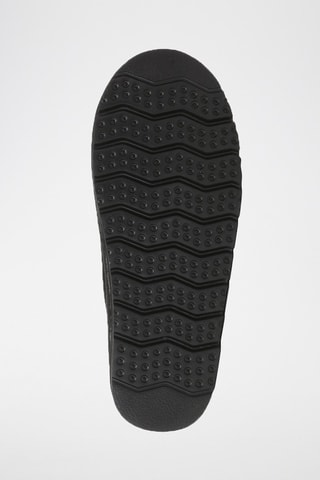 Pantoufles fourrées en nubuck Lark  - Noir