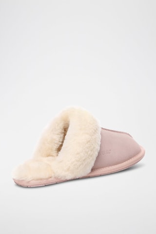 Pantoufles fourrées en nubuck Harrier  - Rose