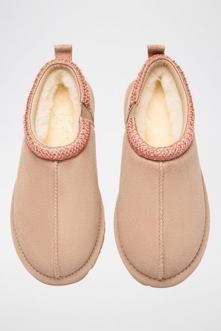 Sabots fourrés en nubuck Wigeon  - Rose clair