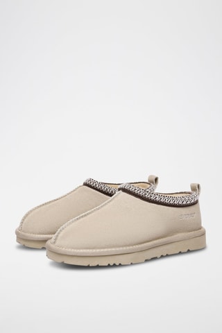 Sabots fourrés en nubuck Wigeon  - Beige