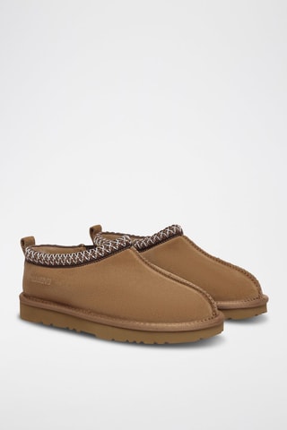 Sabots fourrés en nubuck Wigeon  - Marron