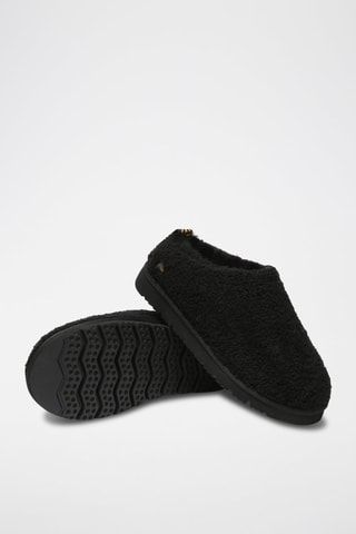 Sabots fourrés en fourrure de mouton Snipe  - Noir