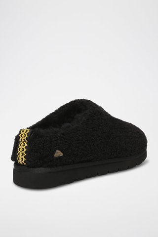 Sabots fourrés en fourrure de mouton Snipe  - Noir