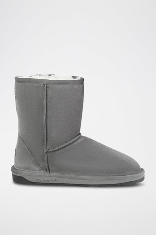 Bottines fourrées en nubuck Kookaburra  - Gris