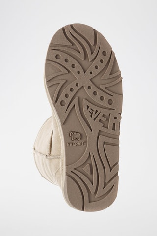 Bottines fourrées en nubuck Parrot  - Beige