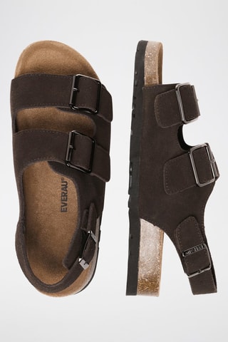 Sandales en nubuck Flame  - Marron