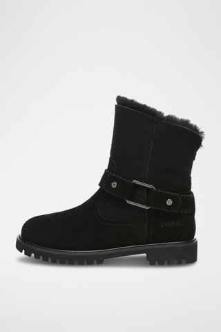 Bottines fourrées en cuir Pheasant  - Noir