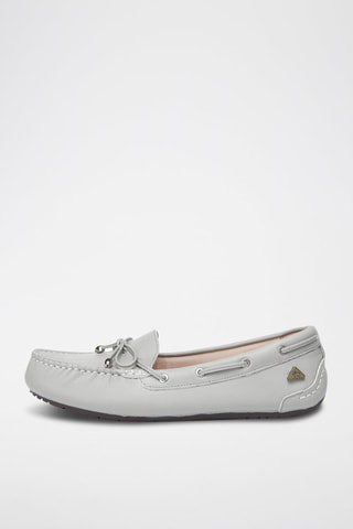 Mocassins en cuir Grebes  - Gris