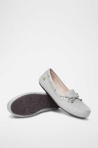 Mocassins en cuir Grebes  - Gris