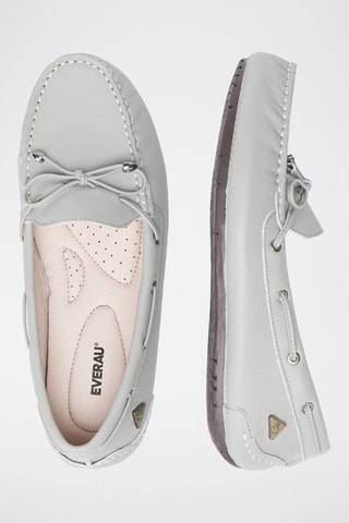 Mocassins en cuir Grebes  - Gris