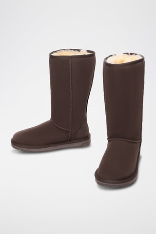 Bottes fourrées en nubuck Whistler  - Marron
