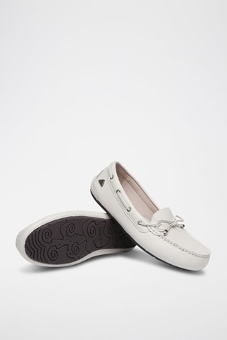 Mocassins en cuir Grebes  - Blanc