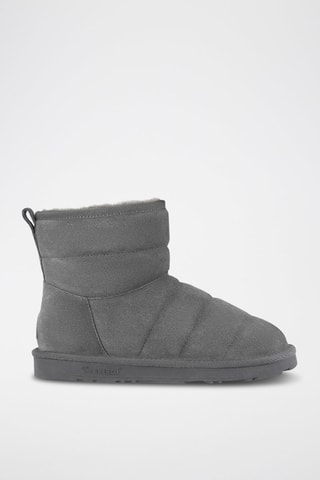 Bottines fourrées en nubuck Thornbill  - Gris