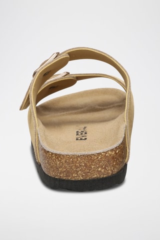 Mules en cuir Mallard  - Camel