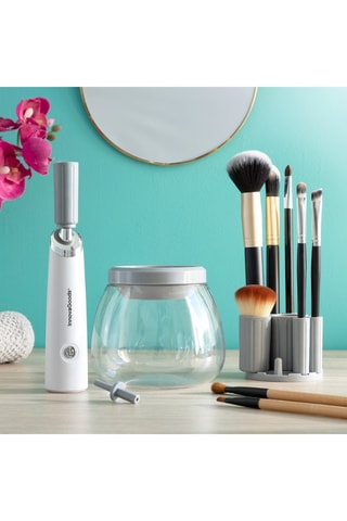 Nettoyeur pinceaux maquillage - Blanc